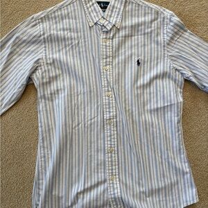 Polo by Ralph Lauren Kid’s White and Blue Striped Shirt